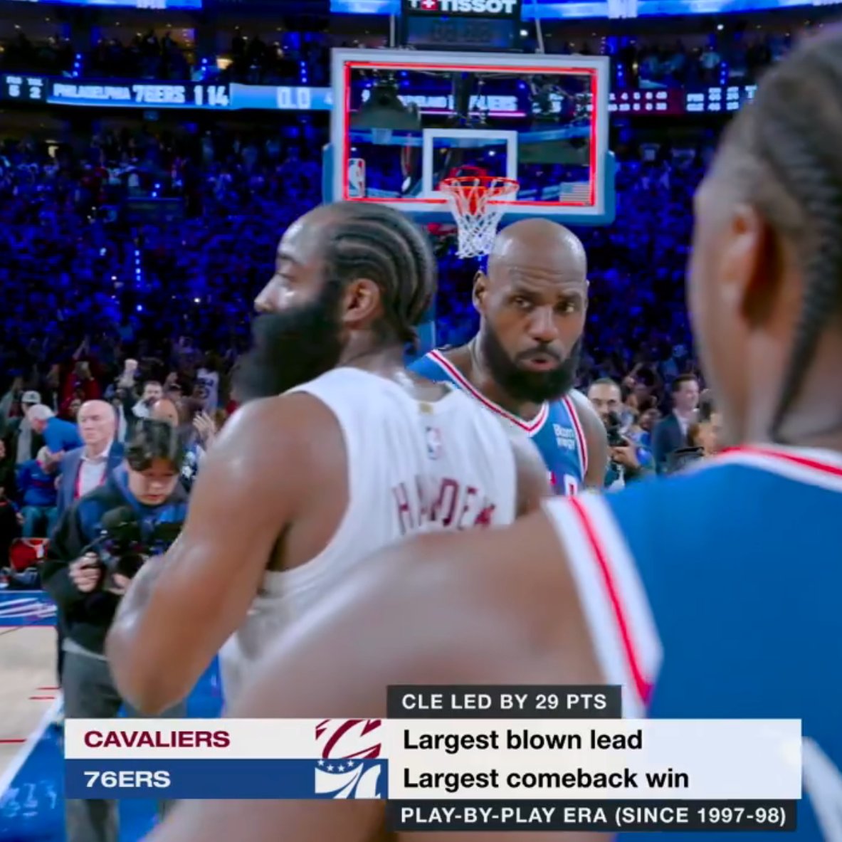 buckets's tweet photo. the dichotomy of the nba https://t.co/qgh60zcJSJ