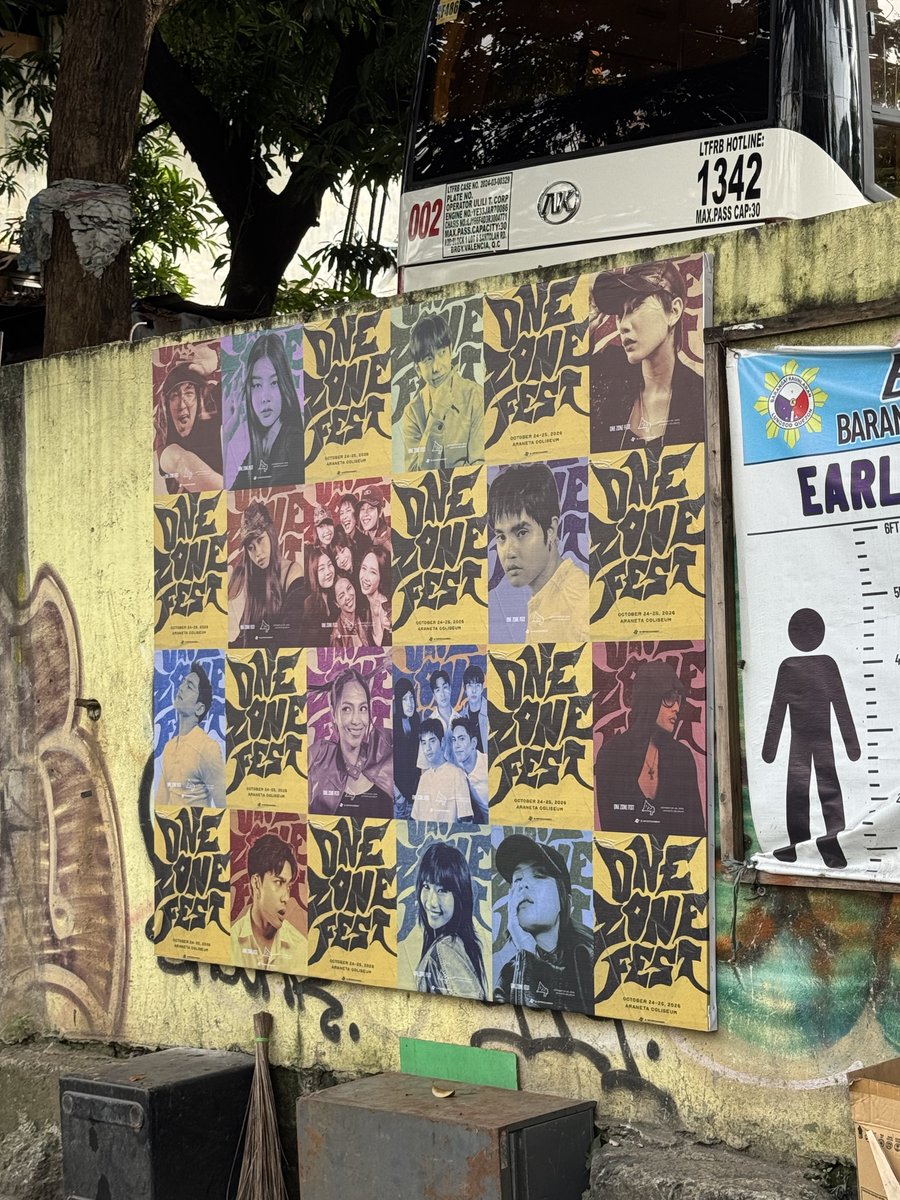 1zentertainment's tweet photo. 📣 THE ZONE IS CLOSER THAN YOU THINK! 

We’re just ONE DAY away from 1Z Entertainment’s very first ONE ZONE FEST!

But before we celebrate together, make sure to drop by the OZF Festival Activations happening near you! After all, this celebration is for everyone. 

📍 Find us at these locations:
Brgy. E. Rodriguez: Stanford St.
Brgy. Silangan: Ermin Garcia St.
Brgy. East Kamias: Kasing-Kasing St., corner of K9th to K8th St.
Brgy. San Roque: Diego Silang St.
Brgy. Kaunlaran: Arayat St.

And that’s just the beginning! We’ll keep the festivities going this weekend on October 24–25, 2026!
See you there!

#GetInTheZone #OneZoneFest #1ZEntertainment