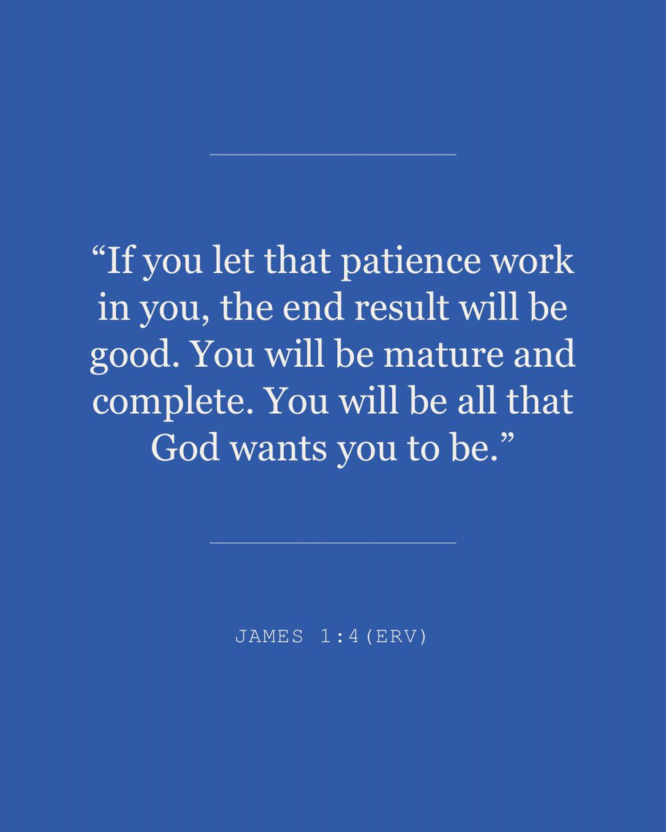 dBibleVerses's tweet photo. James 1:2-4 (ERV)
Faith and Wisdom
#Bible #Gospel #Scripture #ReadTheBible #EasyToReadVersion https://t.co/GxecleMmXB