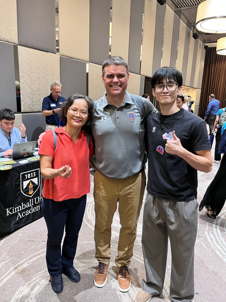 forkunion's tweet photo. 🌏✈️ Gary Leydig is still on the move! From Bangkok back to Vietnam for three more events, one in Hanoi and two in Ho Chi Minh City!

A special thank you to Minh Dao ‘23 and Ms. Hong Ngo, mother of cadet Kang Le, for helping represent Fork Union! 

#ForkUnion https://t.co/EA7nr6TcXq