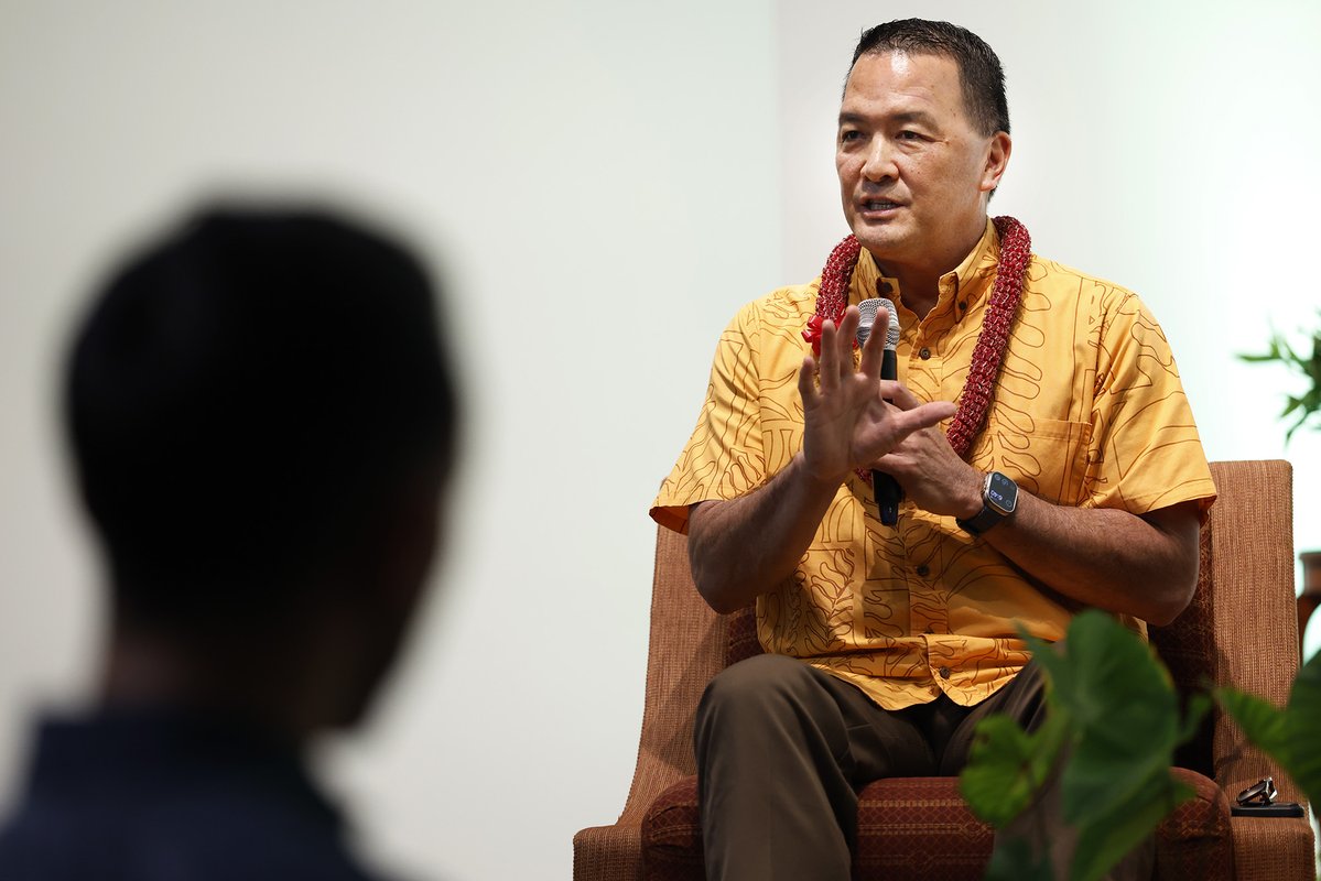 CivilBeat's tweet photo. OHA Trustees Punt On Confirming New CEO: The Office of Hawaiian Affairs had voted 5-to-4 on Wednesday to select Todd Apo but by Thursday they were not so sure. www.​civilbeat.​org/2026/10/oha-trustees-punt-on-confirming-new-ceo/ #HInews https://t.co/27qVpeKg6i