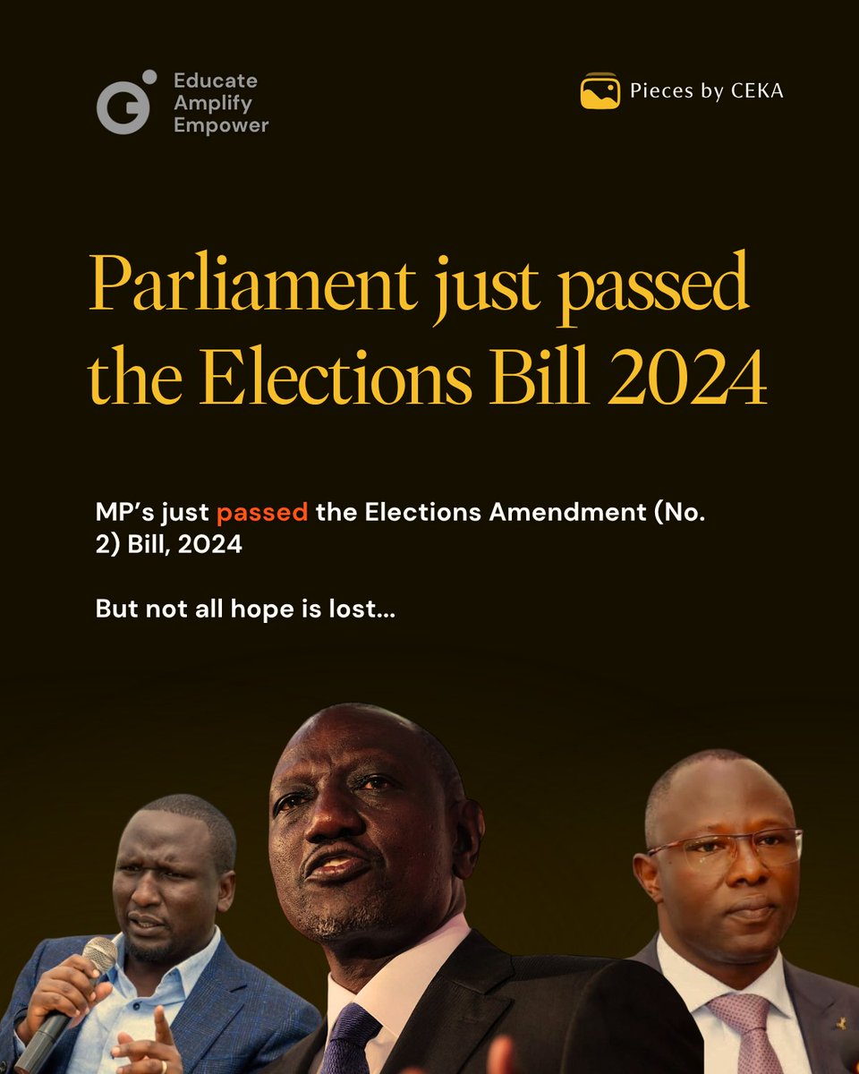 CivicEdKenya's tweet photo. ...it's not over though. Soma upate uhondo... ✊🏾🇰🇪

#CEKA #ElectionsBill #KuraYako https://t.co/q2wUQzbhPH