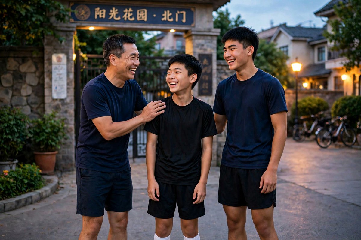 XTom2025's tweet photo. 《15岁，老爸直说》第二季第3集：一高一低

傍晚六点半，球场。训练结束，小满和骆康瘫在场边台阶上灌水，我开车来接人。

我走过去，俩人正凑一块儿嘀咕，表情一个比一个凝重，跟丢了球似的——不对，比丢球严重多了。

"咋了？"我问。

小满看看我，又看看骆康，憋了半天："爸，我问你个事……我两边，不一样高。是不是有病？"

骆康在旁边猛点头："叔叔，我也是！我一直没敢说，我还以为就我这样。"

我心里先松了口气——还好，是这事。脸上绷住："哪两边？"

"就……那儿。"小满指了指自己裤裆，脸涨红了，"一边高一边低，还一边大一边小。我昨晚洗澡发现的，一宿没睡好。"

"观察得挺仔细啊。"我故意逗他。

"爸！"小满急了，"你别笑，正经的！"

"好好好，正经的。"我坐下来，"先说结论：正常。不对称是出厂设置，不是故障。"

两个小子齐刷刷抬头。

"你们以为身体是机器，左右得一模一样？错了。睾丸这东西，一高一低、一大一小，十个男的里九个这样。多数人左边还更低一点——为啥？走路的时候两边要是不错开，天天互相挤，你试试疼不疼。"

骆康长出一口气："吓死我了，我还以为我发育坏了。"

"等等，"小满没完全放心，"那里面结构呢？我摸着后面还有条软软的东西，不会是长瘤了吧？"

"问得好。"我说，"睾丸后面连着一条'小尾巴'，叫附睾，软的是对的——精子就在那儿成熟、存着。要是光溜溜啥都没有，那才不对劲。"

"哦——"两人异口同声。

"别'哦'太早，"我话锋一转，"不对称是正常的，但有两种情况不正常，记死了——第一，突然一边剧痛，还肿起来，疼得恶心想吐；第二，摸到硬块，好几天不消。这两种，立刻上医院，别拖。"

"剧痛为啥这么急？"骆康问。

"睾丸扭转，"我说，"里面的精索跟绳子似的拧上了，血供断了。前阵子有个新闻：十一岁的男孩，下体剧痛，硬扛了一星期不敢跟爸妈说，送到医院，睾丸扭了两圈半，错过了抢救时间，只能切掉。"

小满倒吸一口凉气："就……就因为害羞？"

"就因为害羞。"我说，"扭转这东西，黄金抢救时间只有六小时。六小时内处理，十个能保住九个；拖过十二小时，保住一半；拖过一天，十个里只剩一个。所以记住：疼，别忍；害羞，别拿命开玩笑。"

车里安静了几秒。

"爸，"小满小声说，"你当年……也慌过吗？"

"我？"我笑了，"我十五岁那年，洗澡发现一边高一边低，吓得我三天没敢跟你爷爷说话。后来实在憋不住问了，你爷爷就回我六个字：'都这样，别瞎想。'"

"就六个字？"骆康瞪眼。

"就六个字，"我说，"但我今天给你们讲透了——不对称是出厂设置，疼和肿块才是警报器。身体这东西，懂它，就不怕它。"

小满靠在椅背上，明显松弛下来："爸，你比爷爷强。"

"那必须的。"我打着方向盘，"时代进步了，老爸也得升级。"

（第二季 · 待续第4集《平角三角》）
#青春期性教育 #连载