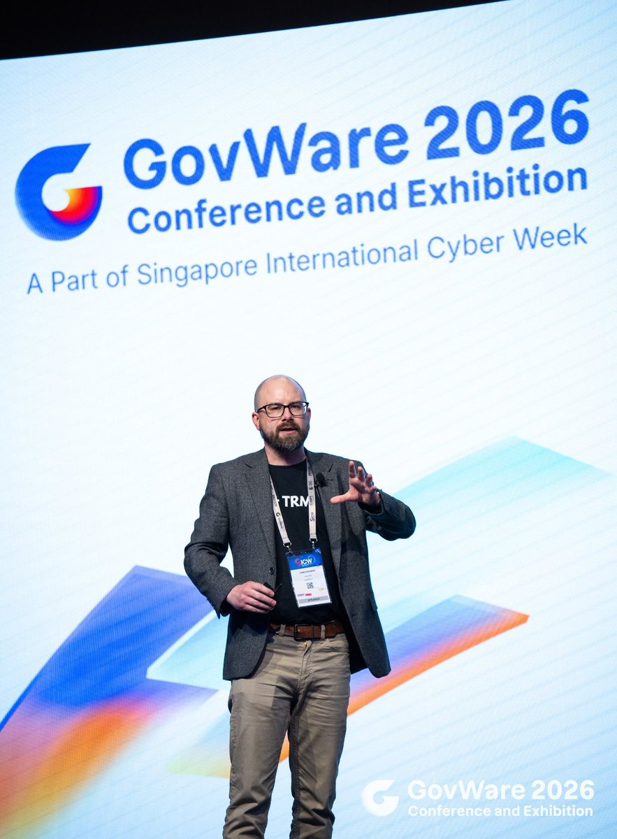 trmlabs's tweet photo. 🇸🇬 At @GovWare 2026, TRM Labs' Jonno Newman (Head of Deployment Strategy, APAC) presented "The Floor and the Ceiling: How AI Is Reshaping Cybercrime and Ransomware." The session looked at two patterns of criminal AI adoption, one that drives attack volume and one that drives the few incidents behind the largest losses, and at how defenders can use AI to move faster from signal to named actor.

🔗 Session details: https://t.co/Ulg1sJ6ZMK