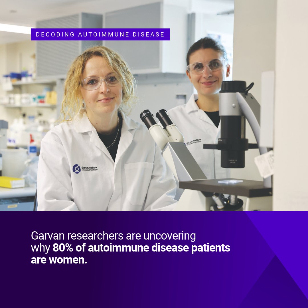 GarvanInstitute's tweet photo. By uncovering the biology behind autoimmune disease, our researchers are opening pathways to faster diagnosis and better treatments.

🔗Help accelerate this research:  https://t.co/pEyAyyfS5S

 #AutoimmuneDisease #MedicalResearch #GarvanInstitute https://t.co/NtmdplLOTb