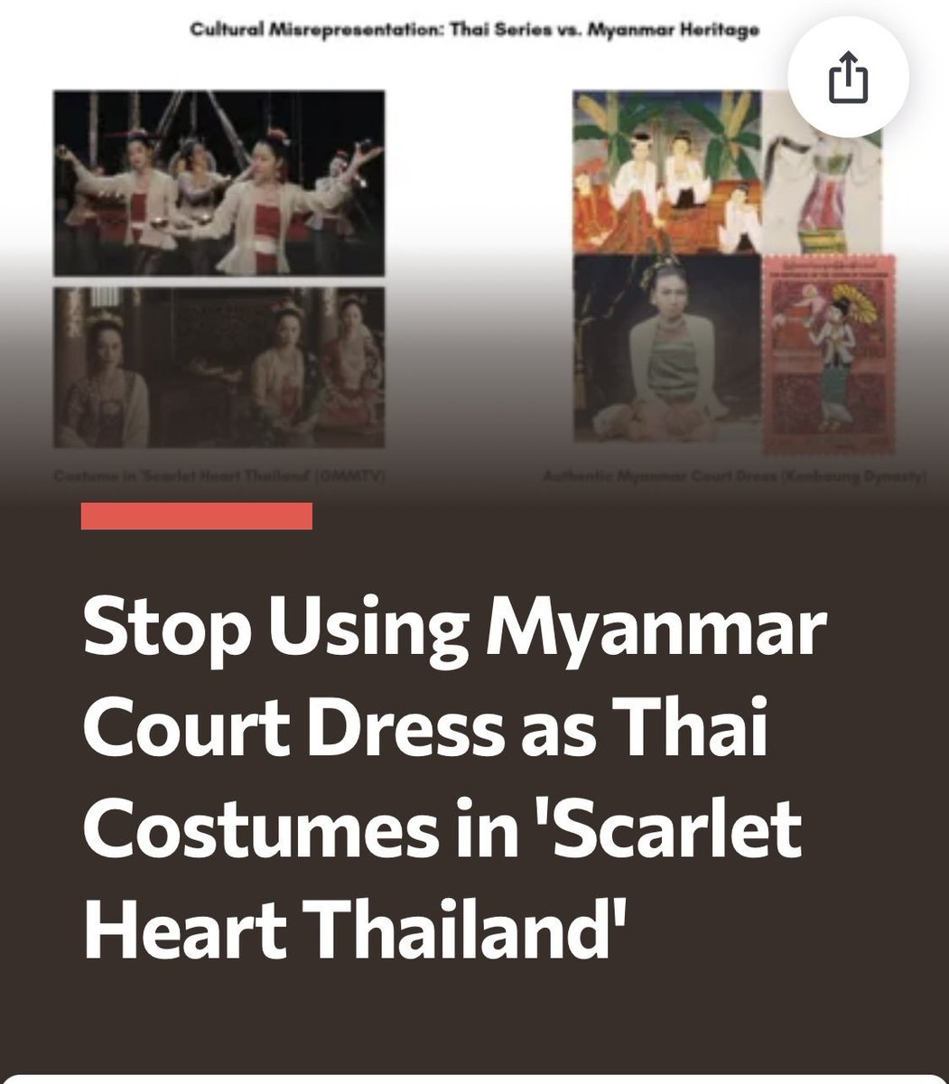 Hikow4i's tweet photo. @straits_times This story is a fictional story and it can be seen that the traditional Burmese costume has been stolen and filmed. Please stop.We love our Burmese tradition just as much as you love your tradition. Please stop. https://t.co/Vvng7hGo5r