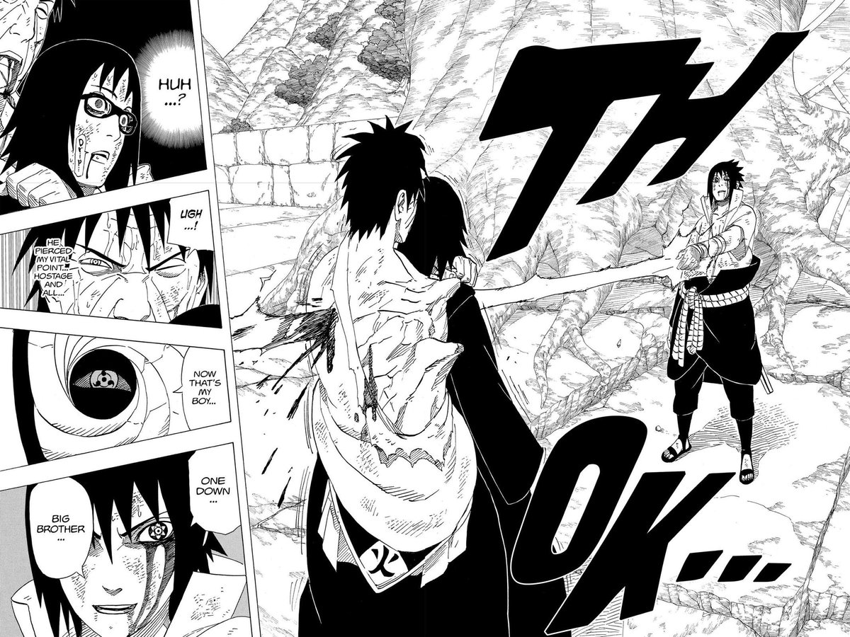 stanleesystem's tweet photo. And this is what he does in return. I LOVE Sasuke as a character but people need to stop acting like he's a righteous avenger. Is he right to feel anger? For sure. Is that licence to betray people who have risked everything for you? Of course not. https://t.co/kXrNO1MQBY