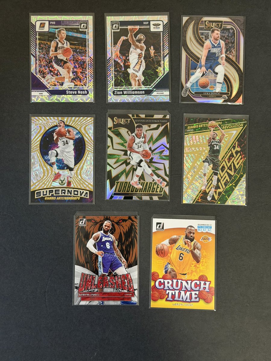 sportscardsMB's tweet photo. Stack Sale #stackem #TheHobby
Shipping info on Pinned Tweet

$3 each or $10 for all 
Nash , Zion /249

@sports_sell @84baseballcards @HobbyRetweet_ #sportscards #sportscardsforsale https://t.co/SVbDjXddJV