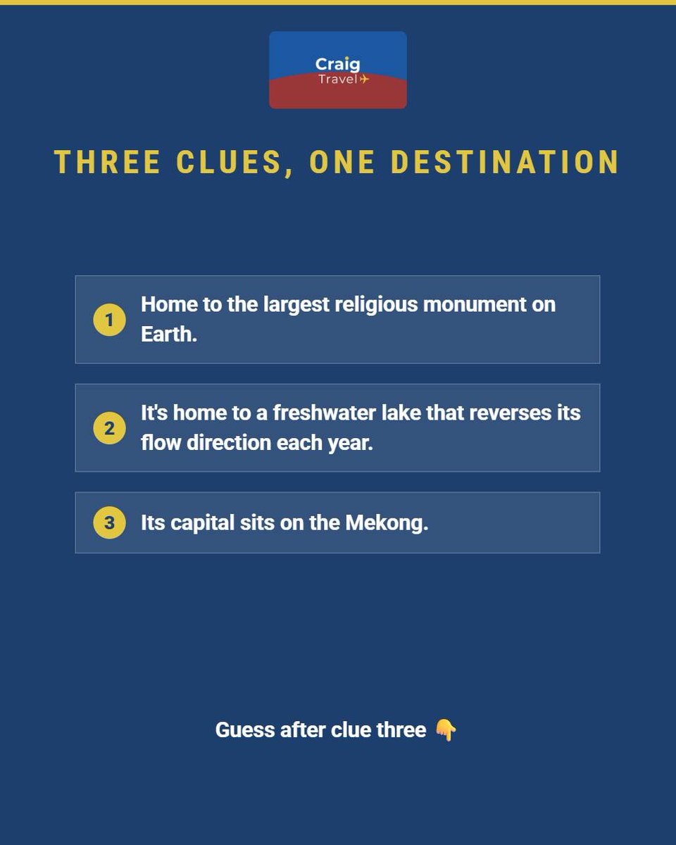 AdeliIYWatsoKLH's tweet photo. Three clues. One destination. How fast can you solve it? https://t.co/9DLO7FtDhX