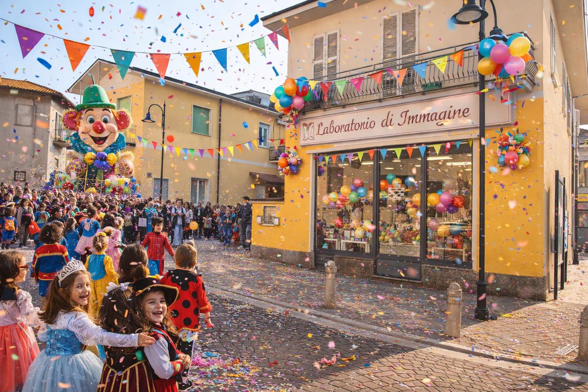 ColliwKFrankuNY's tweet photo. Che meraviglia vedere il Carnevale passare davanti a Laboratorio d’Immagine: colori, sorrisi e bimbi emozionati. La bellezza è esprimersi, divertirsi e sentirsi bene con sé stessi. https://t.co/PirUH2Lc3Y