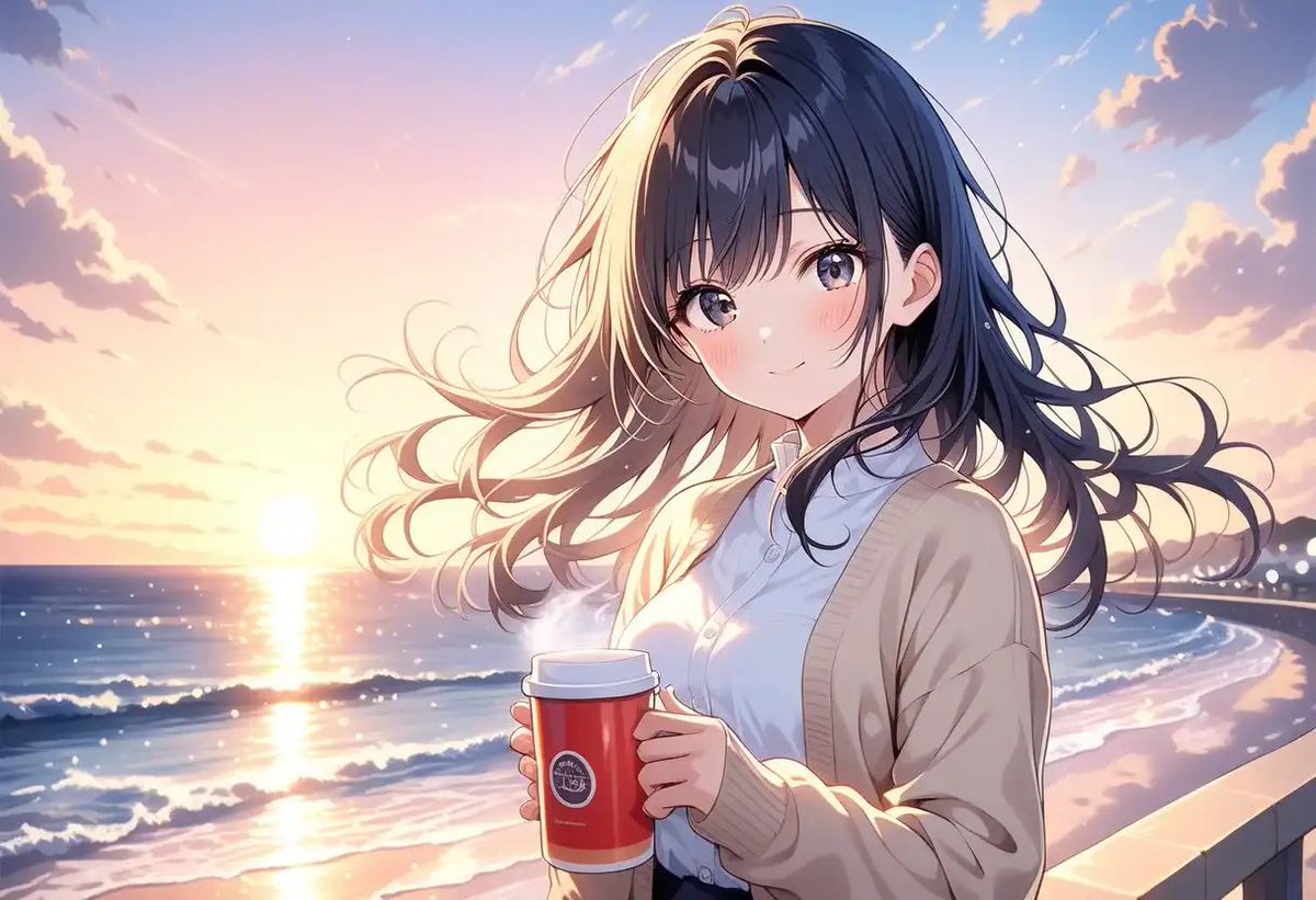 yushi_currents's tweet photo. 海辺で迎える朝
AI illustration
朝焼けの海、薄手カーディガン、潮風、温かい飲み物
#MORNING #BEACHSIDE #AIart #朝焼け #海辺 #AIイラスト https://t.co/MSdriwr0hx