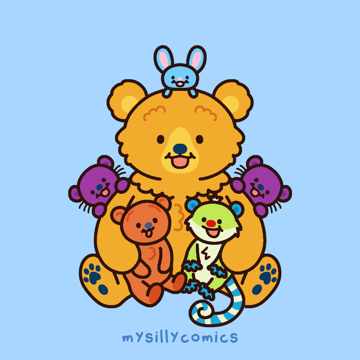 mysillycomics's tweet photo. bear in the big! blue! house!!! https://t.co/YExcsRkQNa