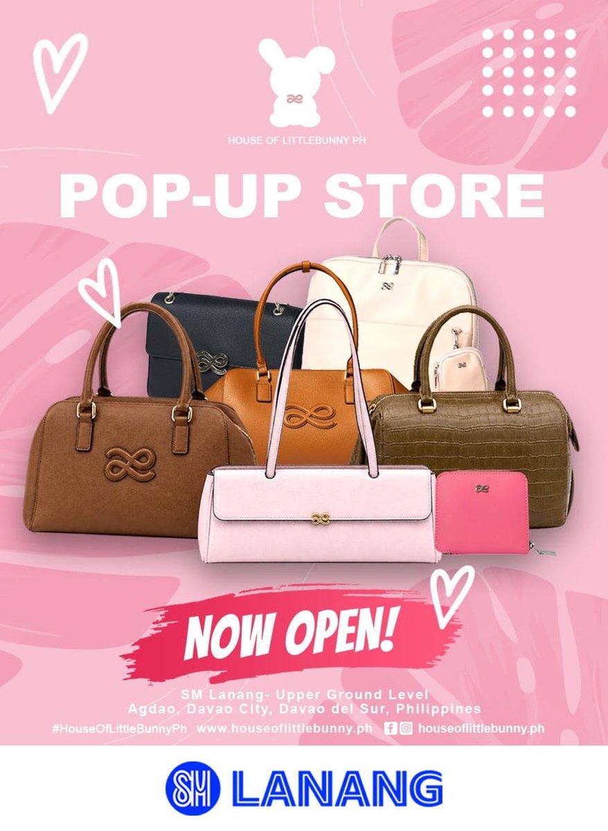 onepublicityph's tweet photo. The bunny has arrived in Davao City! 🐰🩷

The first-ever House of Little Bunny Philippines Davao Pop-Up Store is NOW OPEN! 

Come and visit us at the Upper Ground Level, SM Lanang, Davao City

HOLB PopUp DAVAO

#HouseOfLittleBunnyPH #KimChiu https://t.co/MuRp2NixGM