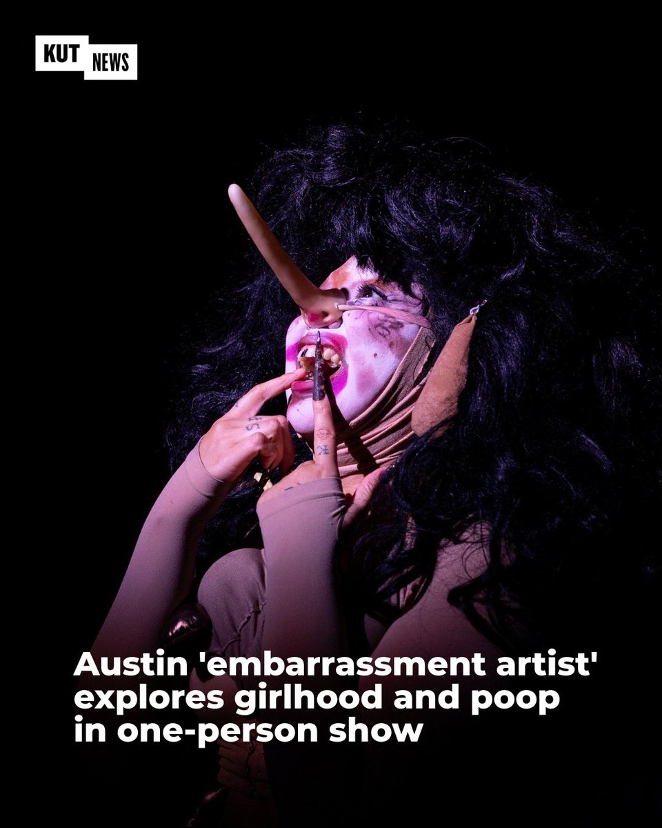 KUT's tweet photo. “GERL GURL GORL!” is a one-person performance by Austin artist Andie Flores that explores girlhood, identity and fast food. And yes, there are plenty of poop jokes. https://t.co/zAfQEHKxjy https://t.co/bXA52daOc0