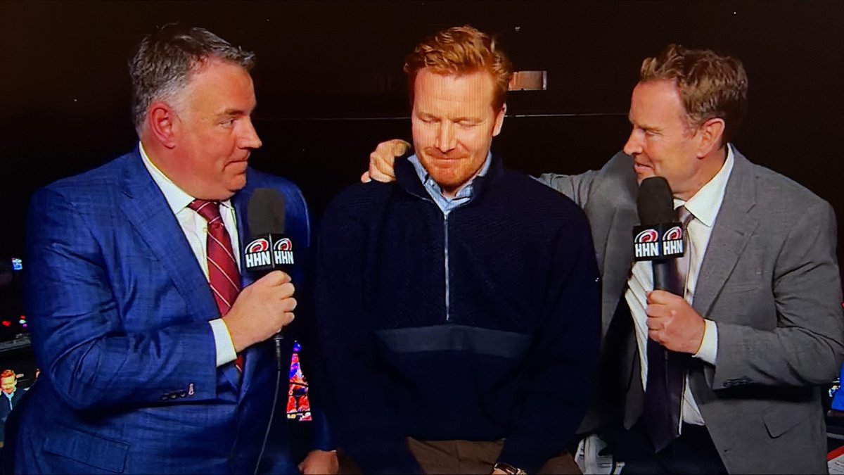 jb_canes's tweet photo. “For the last time, Mr Andersen, it was our pleasure to call your games in a Canes uniform” Mike are you trying to kill me💔 https://t.co/duFt0U3L79