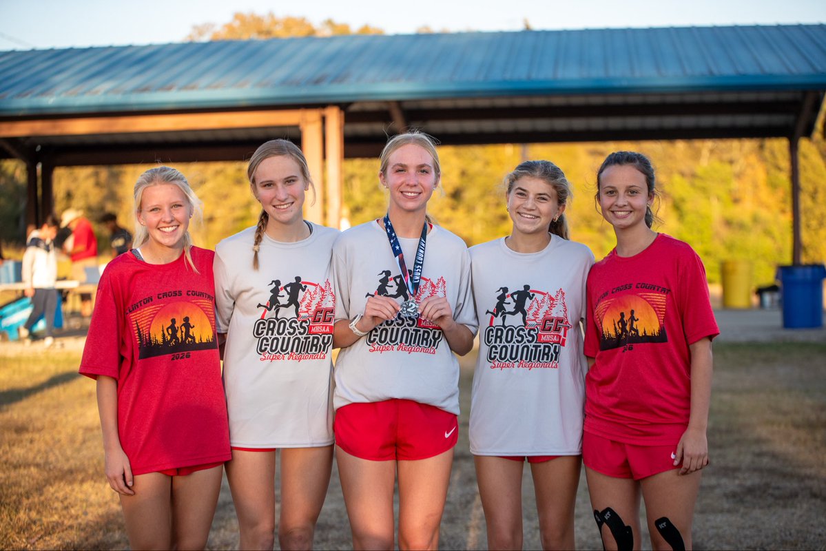 GoArrows's tweet photo. The Clinton High School women’s cross country team raced to a second-place finish at the MHSAA Region 2-7A Championships on Thursday at the Central Mississippi Super Regional Meet at Choctaw Trails in Jackson.

#GoArrows https://t.co/Ss6LNPZfq8