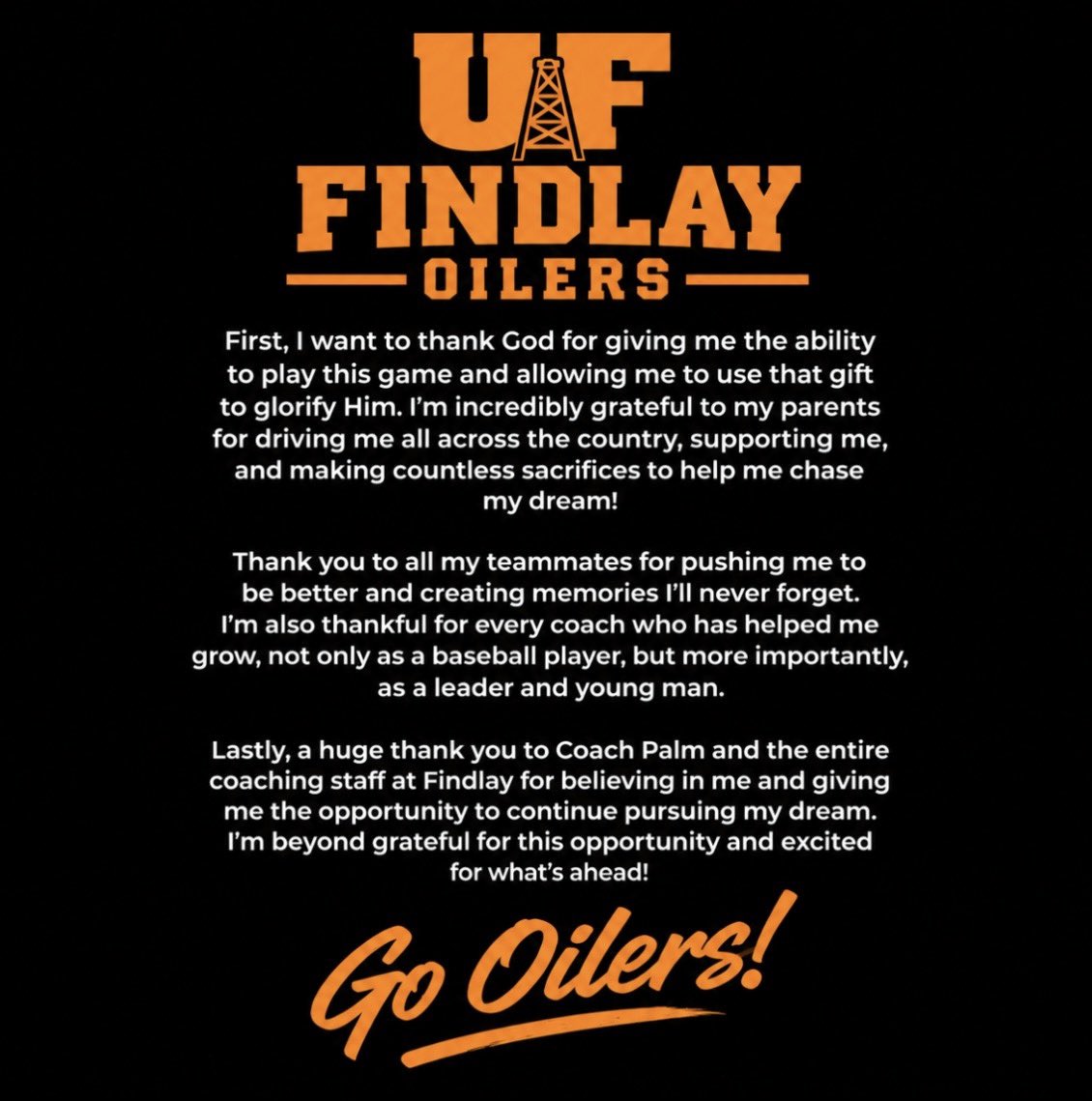 Luke_Zicka08's tweet photo. Truly Blessed!
Go Oilers🟠⚫️ https://t.co/7kYbl69uSy