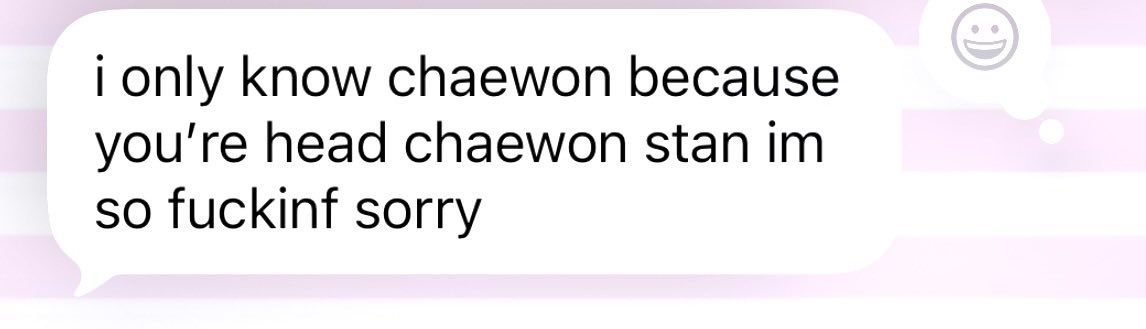 nikisobased's tweet photo. hope u think of me when u see chaewon https://t.co/JhIXcrtMGV