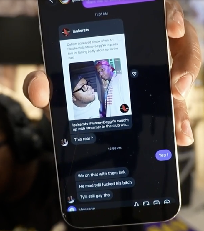 DenzoLLC's tweet photo. Cuffem shares Dms with Reggie after the Moneybaggyo and Ari situation https://t.co/ItgergeMKT
