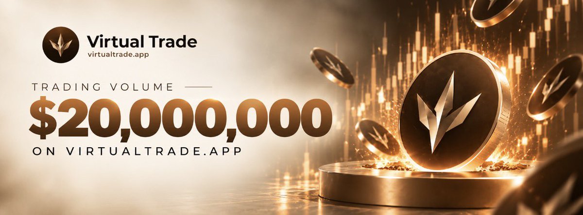VirtualTradeApp's tweet photo. We just hit $20,000,000 trading volume on https://t.co/6LHPSVapnr

Trade memecoins with 1000X leverage (long or short) &amp; earn $USDC / $VIRTUAL rewards. https://t.co/ZyRnfFDt3s
