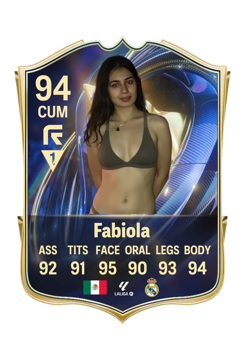 nonamedman74's tweet photo. Love this one, making fifa cards for your irls. HMU #wankchat #wankbattle #nsfwtwt #goon #Gooner https://t.co/EZLH99ss4S