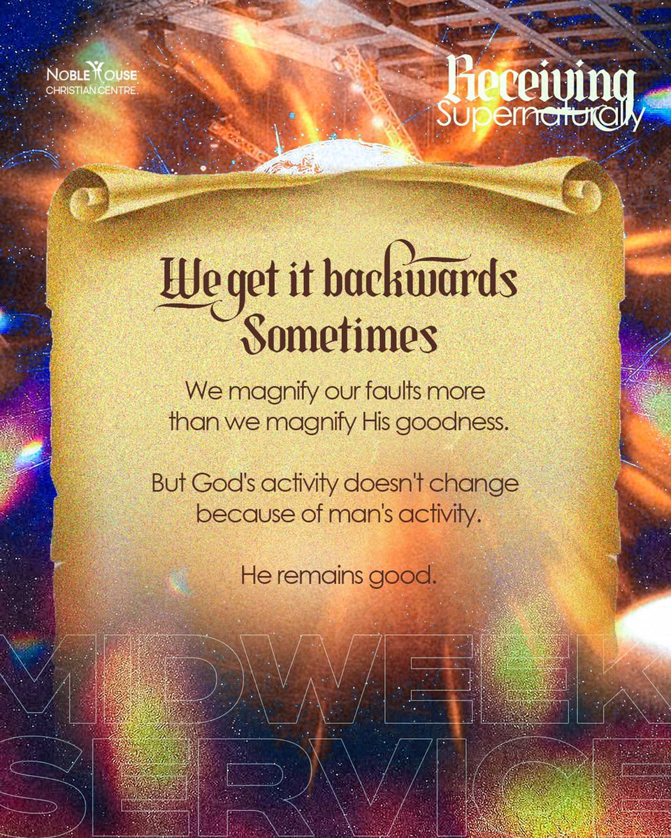 Noblehousecc's tweet photo. God isn’t waiting for you to get it all together before He gives. His goodness comes first; your faith receives!

He remains good, even when you miss it. So, what are you receiving today?

#Midweek 
#ReceivingSupernaturally https://t.co/49bFAfkkal