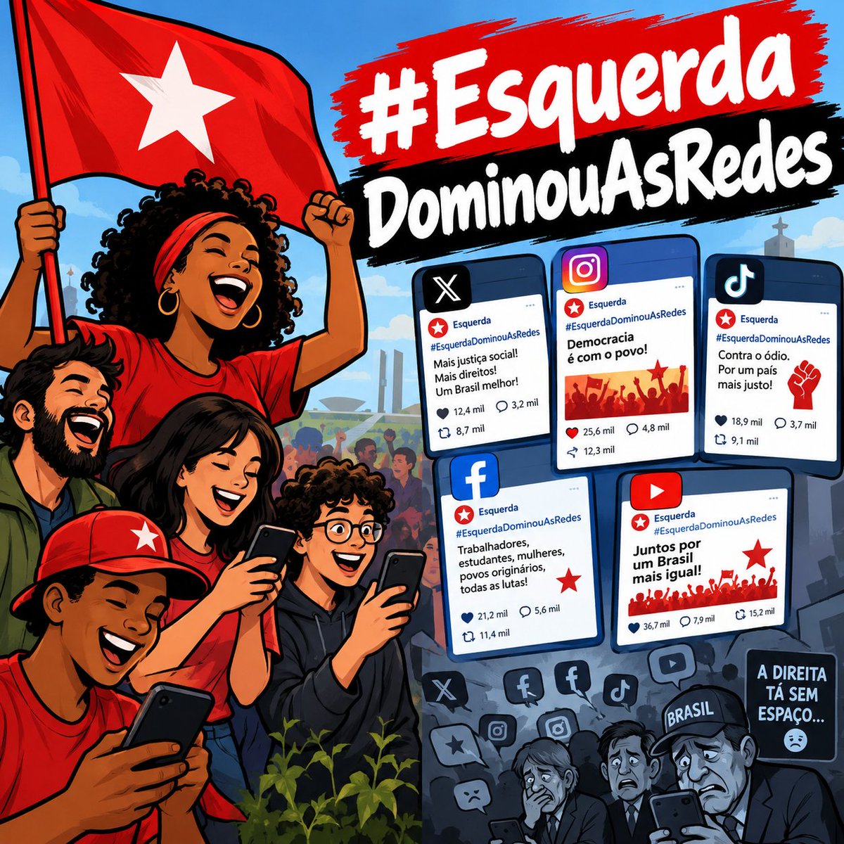 Raphael95481059's tweet photo. #EsquerdaDominouAsRedes https://t.co/RYvXd1B1Yi