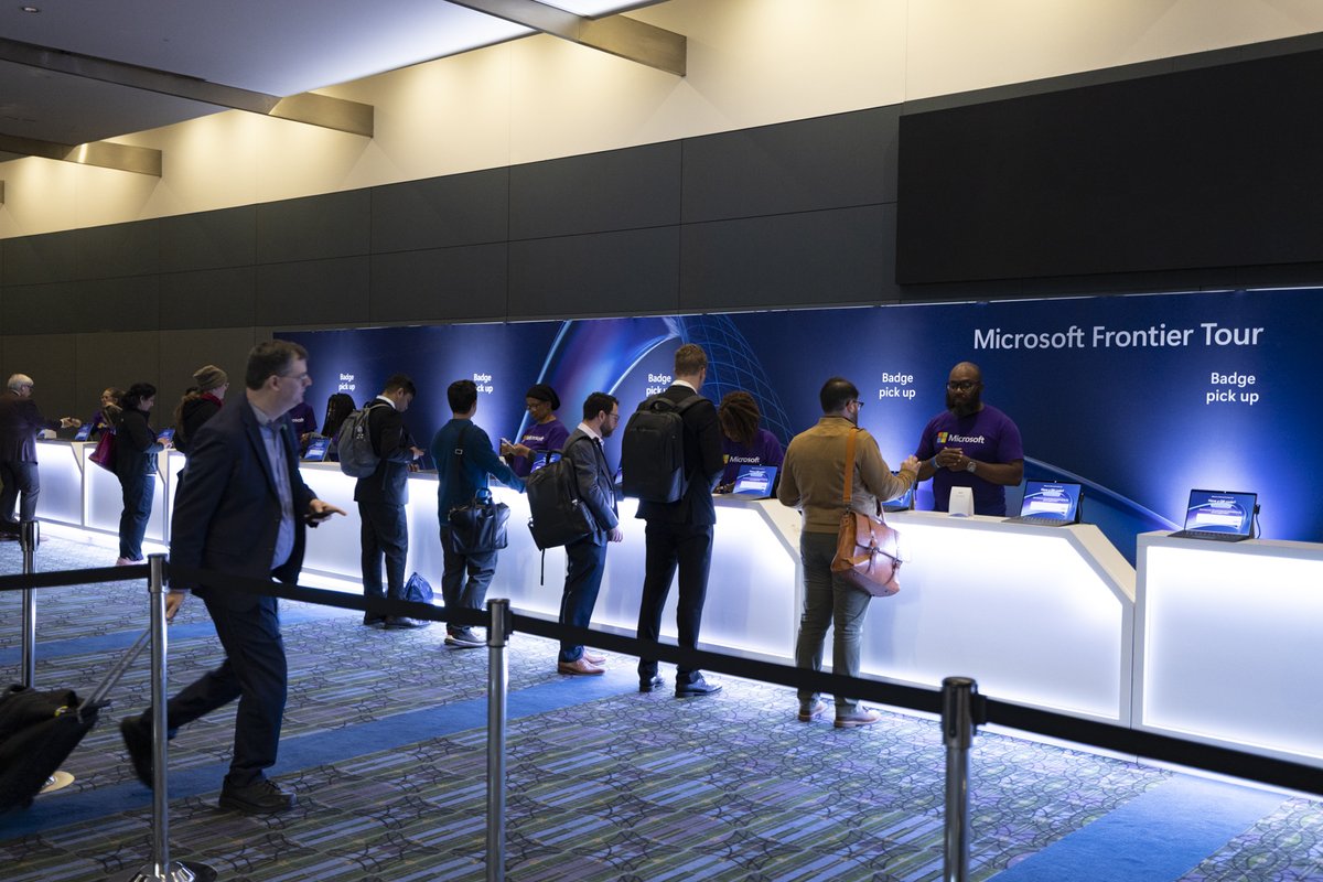 MSFT_Business's tweet photo. That's a wrap on #MicrosoftFrontierTour Philadelphia!
From Deb Cupp's inspiring keynote, to a lively expo floor, we're leaving energized and ready for what's next!
Couldn't make it to Philly? The Microsoft Frontier Tour is on the road - meet us in our next stops:
๐ Seattle - Dec 9
๐Toronto - Jan 13
Find your city: https://t.co/M5lruQ2QC4