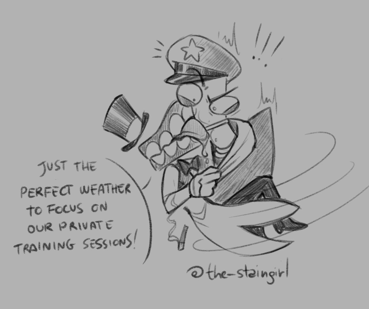 the_staingirl's tweet photo. Day 22: Rainy Day
A training a day…keeps the doctor away…
#tadc #royalteeth #caine https://t.co/ugRO6f2V11