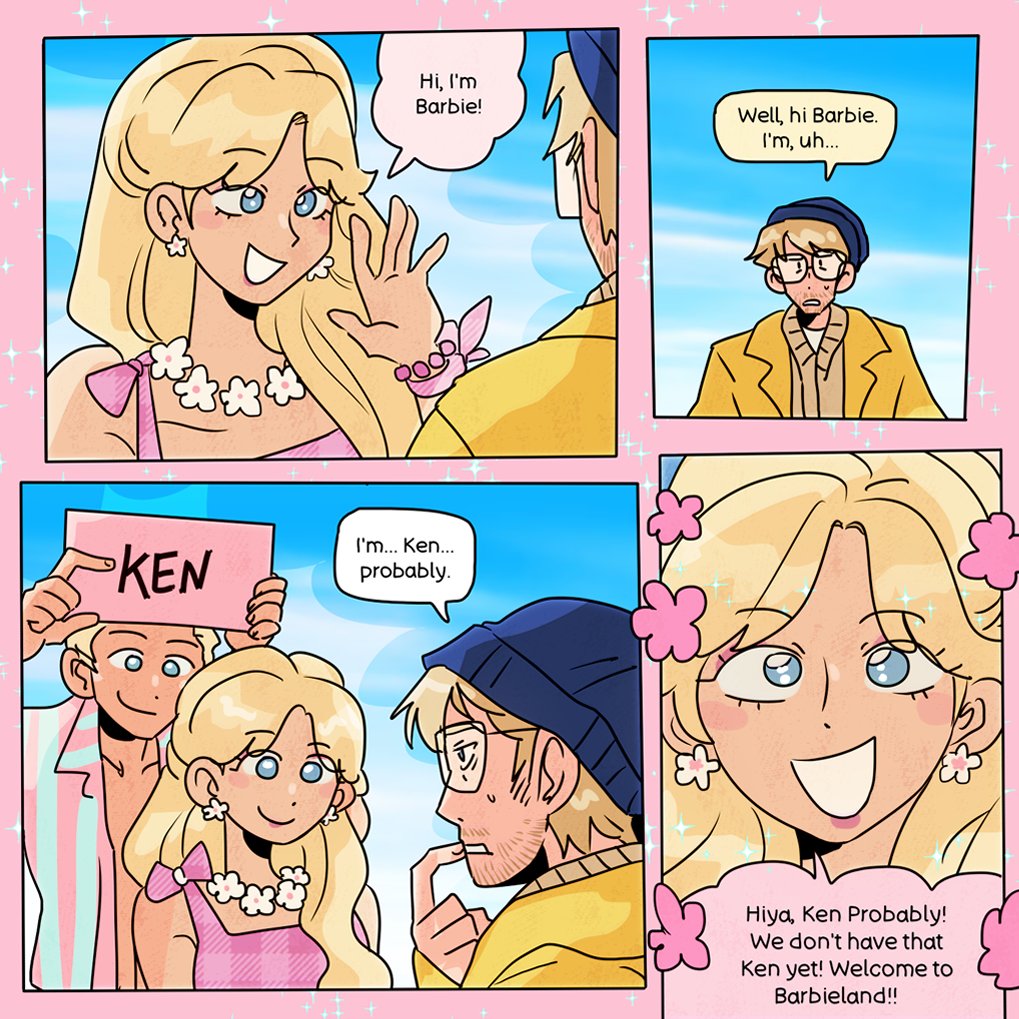 ministarfruit's tweet photo. "what if ryland dreamed of barbieland while he was in a coma" among other silly nonsense people are asking me to draw https://t.co/nNzkfLuCi6