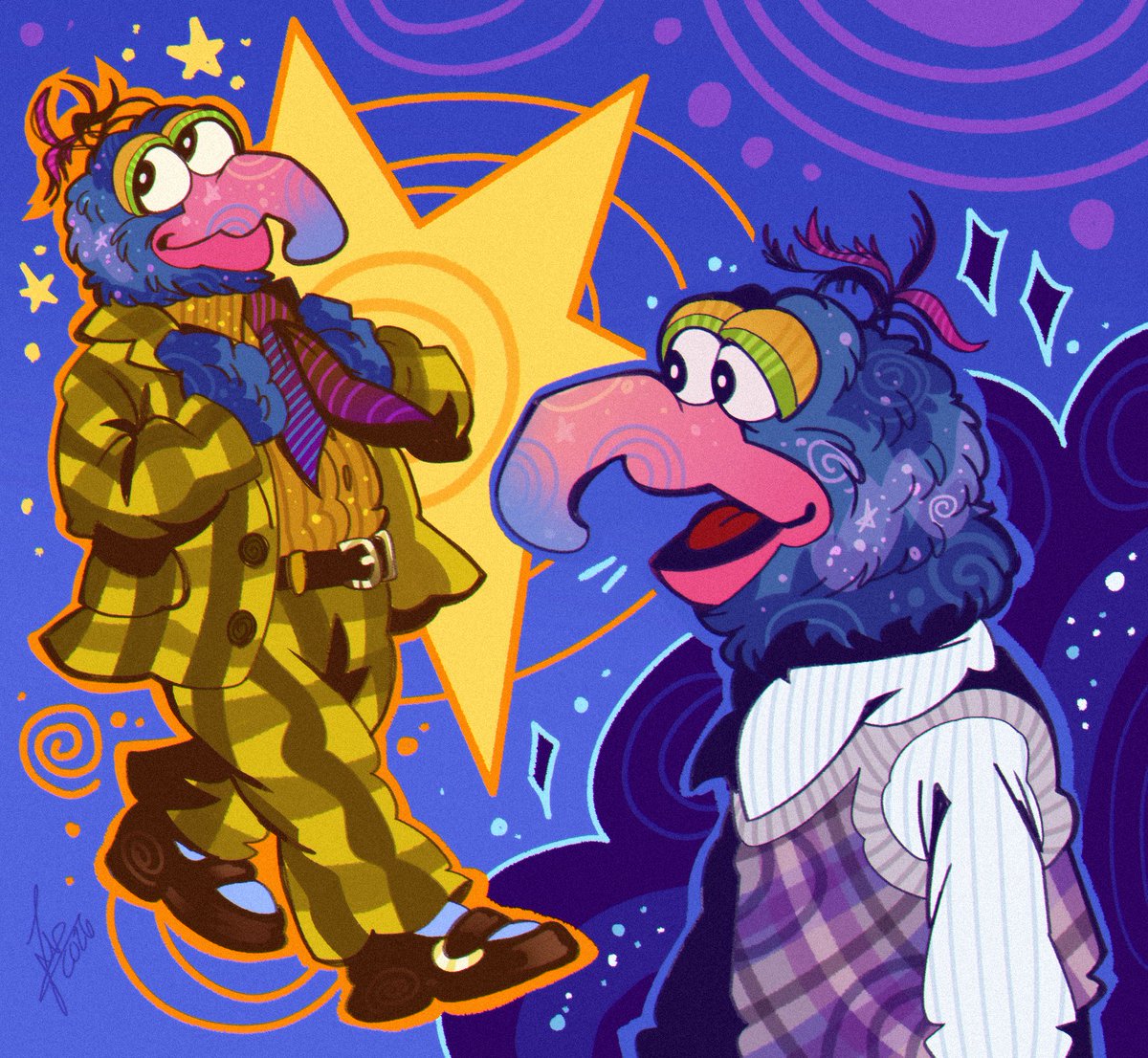 schumisnoopy's tweet photo. some of my muppets art https://t.co/pFlSSvTbTJ