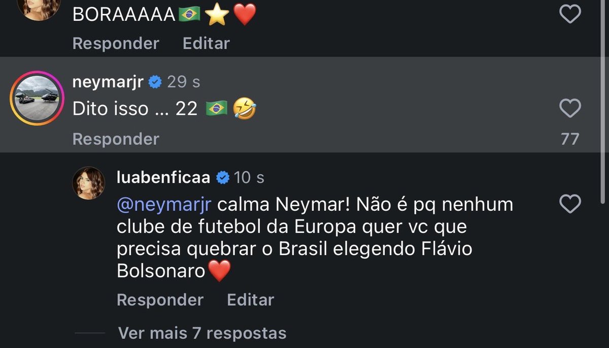 luanabenficaa's tweet photo. poxa ney calmaaaaaaaaa! eu sei que você não quer que o Lula descubra quanto você deve pro governo CALMA!!!! https://t.co/IZBnWasQC2