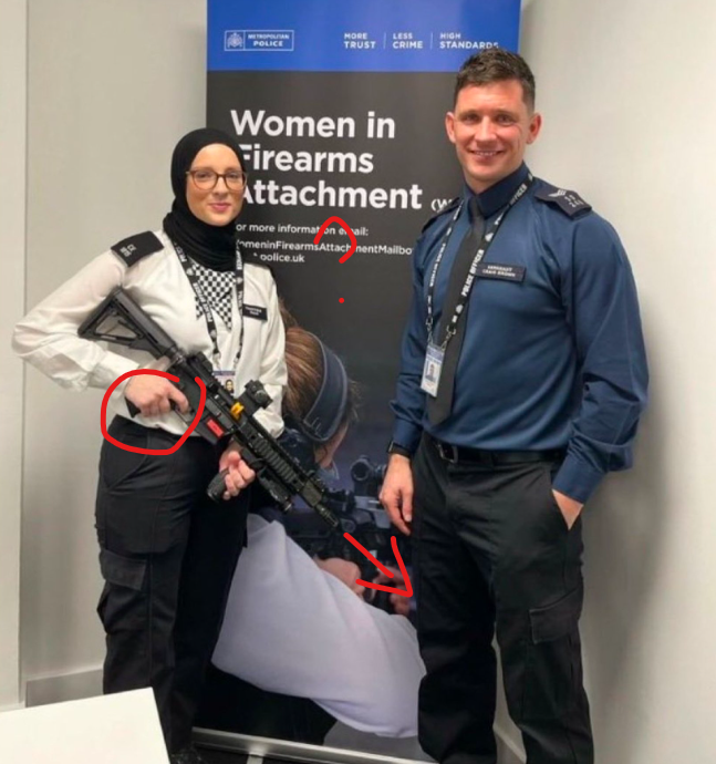 IvanIronfist's tweet photo. The Taliban provided better training in firearm safety than the literal UK police. 

The reason why you are facing backlash is because someone who is supposed to be trusted to handle a firearm proficiently is so poorly trained but you took the pic and hit post. https://t.co/XbosZGzTJq
