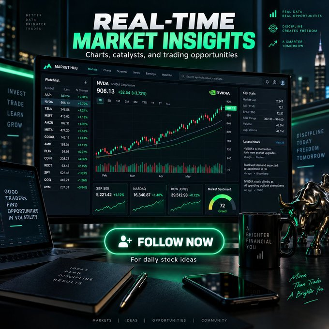 BellBezos's tweet photo. 🔎 Searching for stocks to research?

Take a look at $TROO $BKYI $KRRO $CCG $TCX $BHVN.

📊 Our FREE WhatsApp group shares daily watchlists and US market insights.

👉 Message my assistant Victoria to join: https://t.co/wLNhOSKpbq

#StockTrading https://t.co/1LYnvskIjA