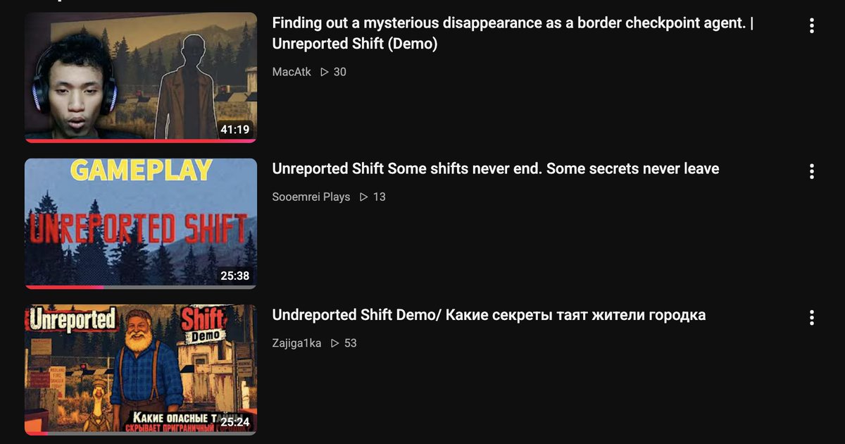 UnreportedShift's tweet photo. ❗️Field reports received. Players crossed the border and recorded the inspection. MacAtk, Sooemrei Plays and Zajigalka filed their reports in full, and we have read them. Thank you 🫶

Free demo on Steam now. https://t.co/schiNaUDap