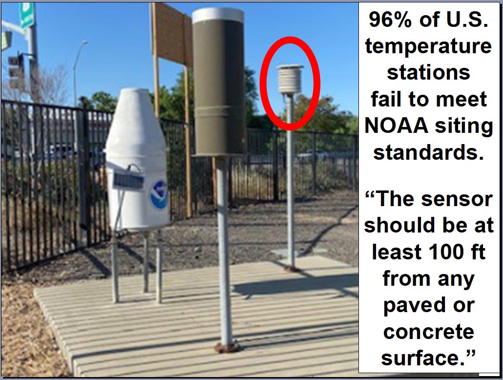 _ClimateCraze's tweet photo. @gweets01 @peapolitician Airport instruments do a great job monitoring runway conditions -- which are a poor measure of climate change - which requires meeting NOAA standards - which have recently been abandoned - for some reason. https://t.co/rzLhn9qFQ4
