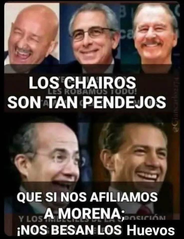 Matador81313029's tweet photo. Así de pen dejos los chairos moreñistas y pen dejos. https://t.co/XnvKU2wOCk