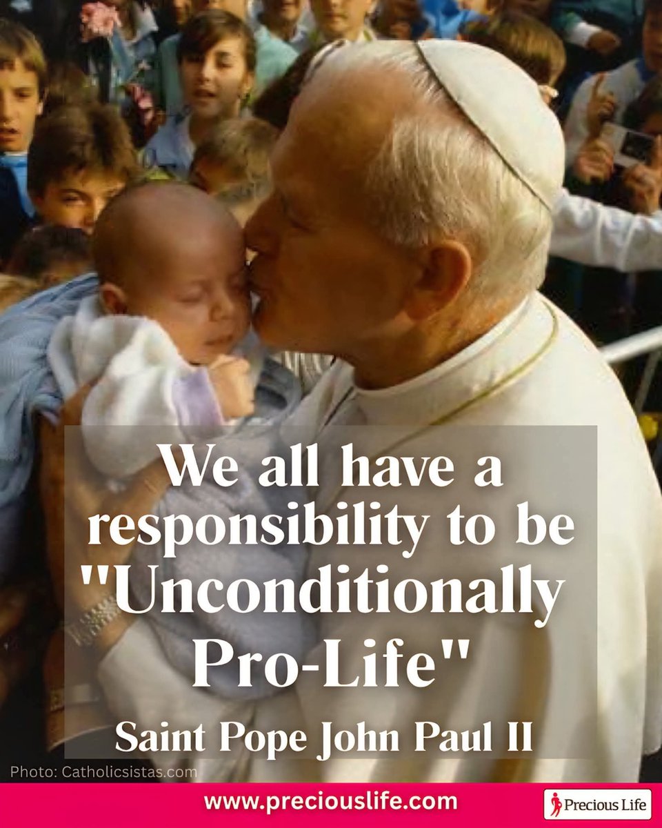 PreciousLifeCom's tweet photo. St John Paul II pray for Ireland’s unborn babies. 
🕊🙏🏻 https://t.co/jZ0G7BRvlL