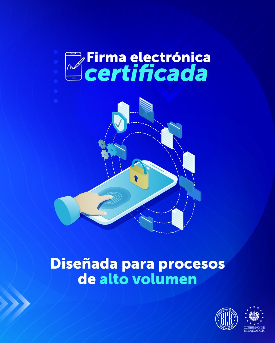 bcr_sv's tweet photo. La firma automatizada permite gestionar múltiples documentos de manera más eficiente. Obtenla aquí: https://t.co/S5guXo6KBw ✅. https://t.co/qlQQ6g1c5R