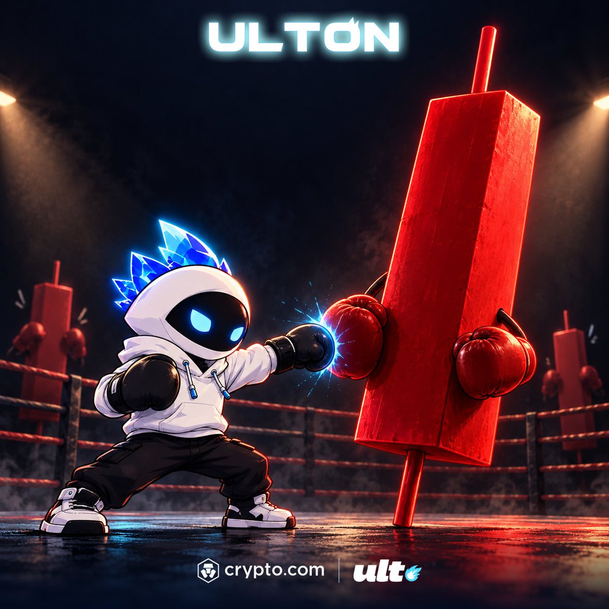 ultonofficial's tweet photo. These red candles are getting a little too comfortable. 🥊

$ULTON #CROFAM https://t.co/PQFrN6sGa1