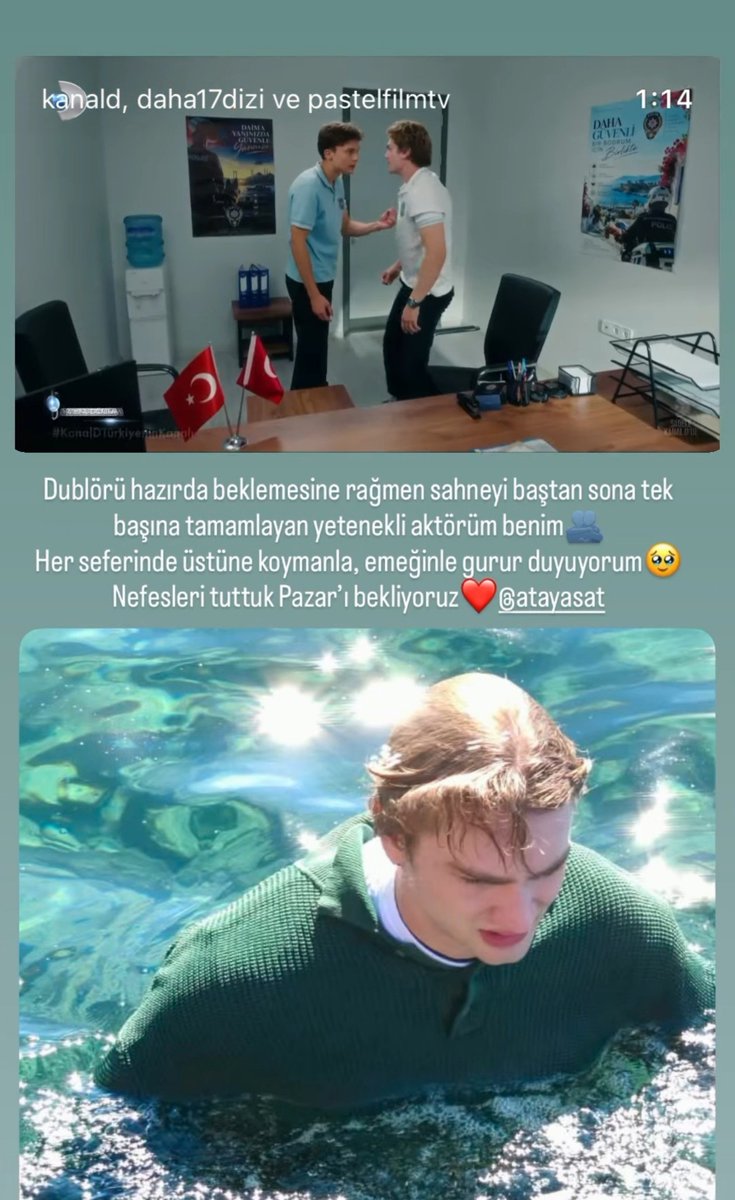 dizifuli's tweet photo. Ve geldi kapak sesi,hasta olmasına rağmen tekrar suya girdi🤍
#AtaYaşat #Daha17 https://t.co/ciho9theaw