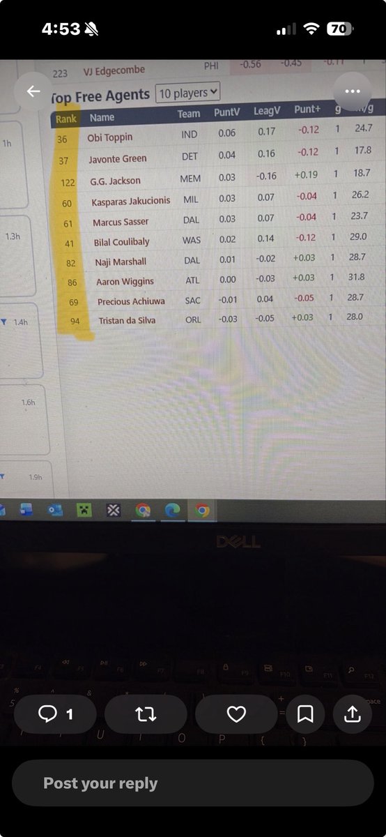 MrSickWitIt504's tweet photo. @terminalocke @redrock_bball See the highlighted numbers genius???? These are the ranks. So why would his site have them in another order???  🤡🤡🗑️🗑️🚮🚮 https://t.co/G10HSw1sH2
