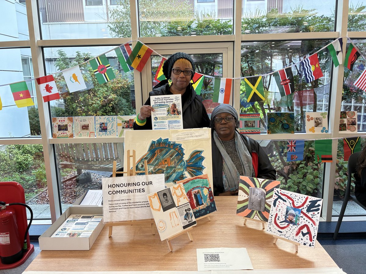 DGProfDev's tweet photo. Celebrating Black History Month under this year’s theme, ‘Honouring our Communities’🖤❤️💛💚 

@DudleyGroupNHS EMBRACE Network brought colleagues together to celebrate Black heritage, recognise the contributions of our communities, share experiences and strengthen connections https://t.co/TZTghwBT0n