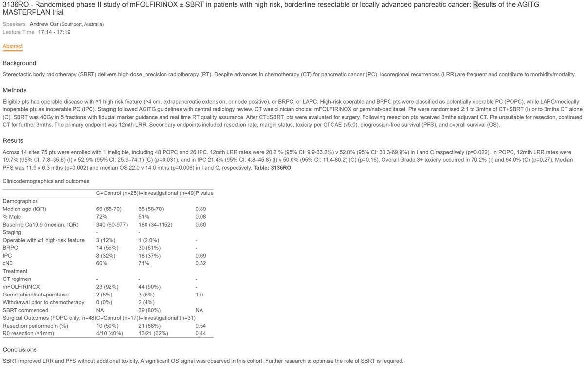 Krishan Jethwa ESMO 2026 slide: 3136RO - Randomised phase II study of mFOLFIRINOX