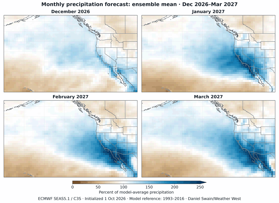 climateguyw's tweet photo. Main Topic: Climate Change Plus a Super El Niño Could Add Up to a Record-Wet Winter for California via @CC_Yale 
On The Extreme Temperature Diary THU 10/22/2026 
 At: https://t.co/fad07z1Hsr
+ #climate #weather + record temp reports
@KHayhoe @ProfStrachan @BrianMcHugh2011 https://t.co/1ba9qRgnhP