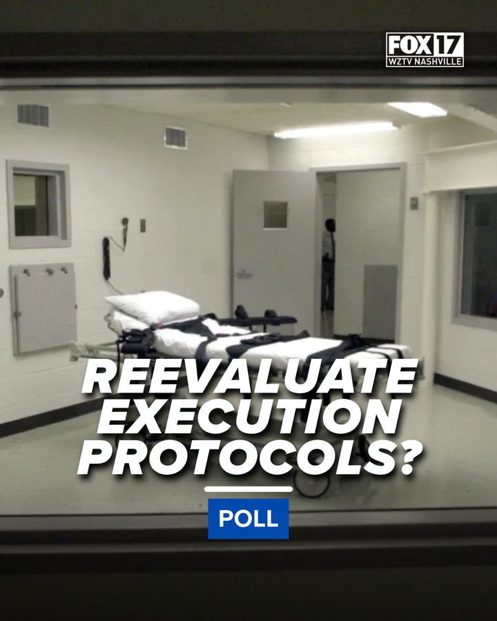 FOXNashville's tweet photo. POLL: Should Tennessee reevaluate its execution protocols?
Vote HERE https://t.co/PIIYMRRVTm

#Execution #Local #Nashville #Poll https://t.co/6NFkWawzDS