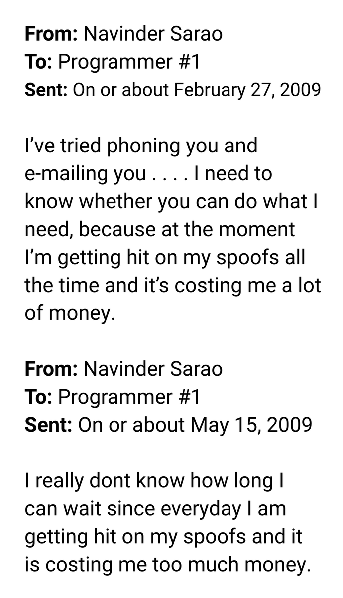QuantEmails's tweet photo. Navinder Sarao emails the programmer building his trading software

January–May 2009 https://t.co/8WYoFwA8iy