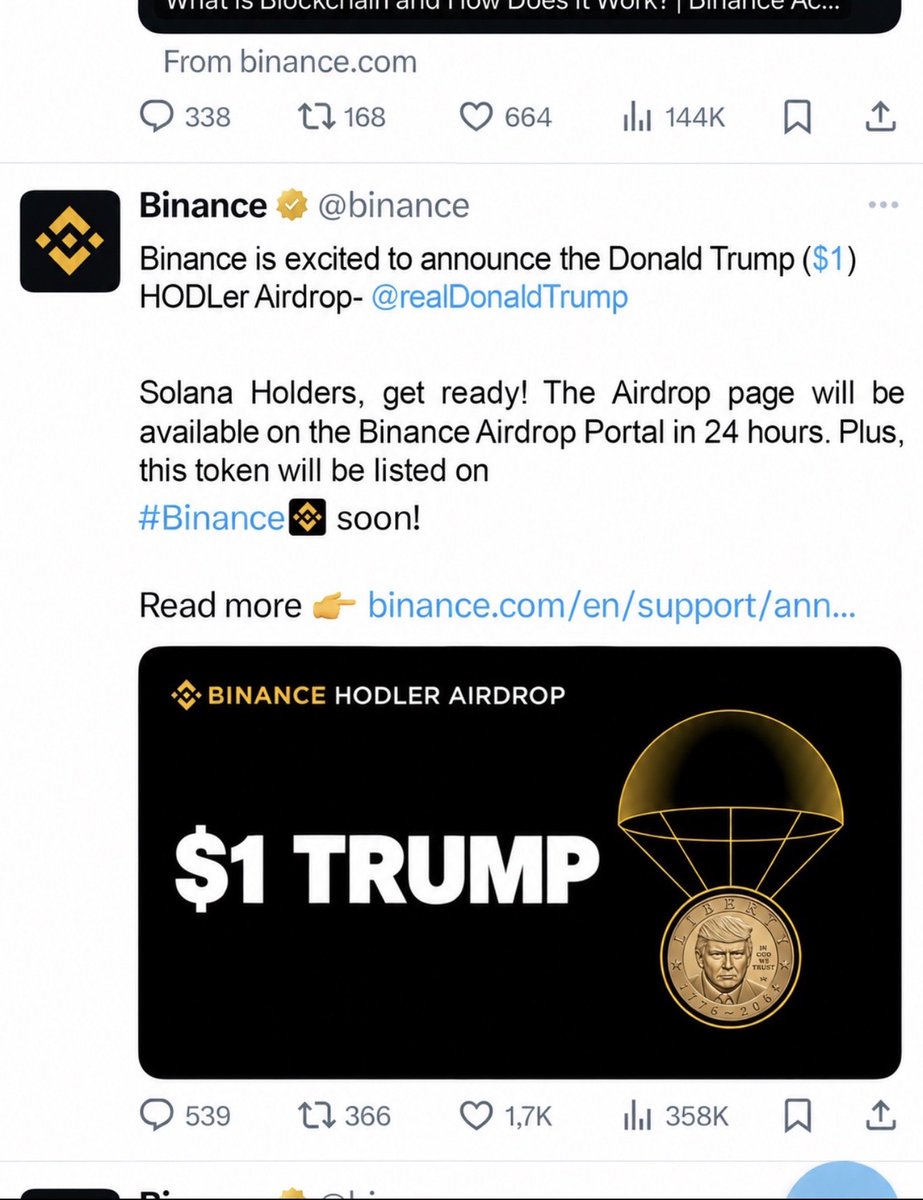 Earnerfun's tweet photo. 🚨 JUST IN 🚨 

Donald Trump has just confirmed the presale for his Coin " 1 DOLLAR TRUMP " $1 

Early Presale buyers will make millions.

🌎Official Presale: https://t.co/5o06Wdhgay
📯Telegram: https://t.co/yaO4axj7pO

I told you to buy $TRUMP before it did a 100x and i will do it again.

Still not following me? you'll regret