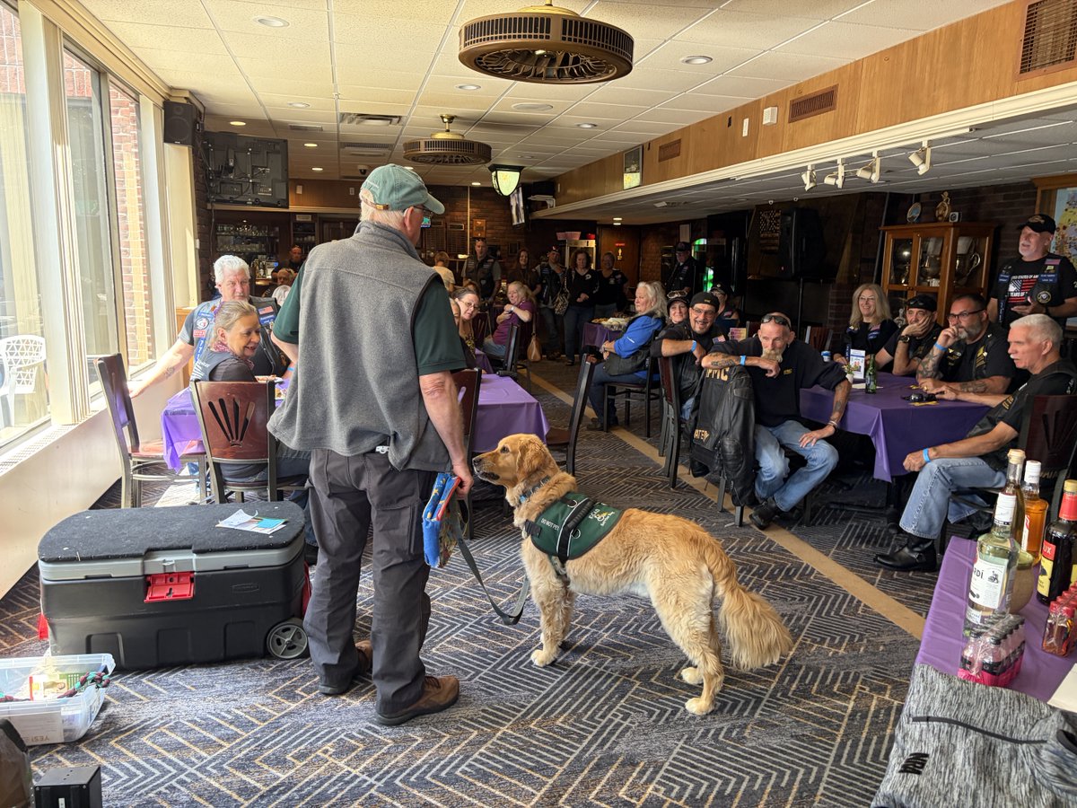 ECADServiceDogs's tweet photo. Charlie and Geyser joined the Waterbury Elks Riders #265 Memorial Ride and Cookout honoring Michelle Minicucci – a dog lover and voice for veterans.
Thank you to everyone who supported ECAD and helped carry her legacy forward.
#ECADServiceDogs #ServiceDogsForVeterans https://t.co/OdOZe4W3ql