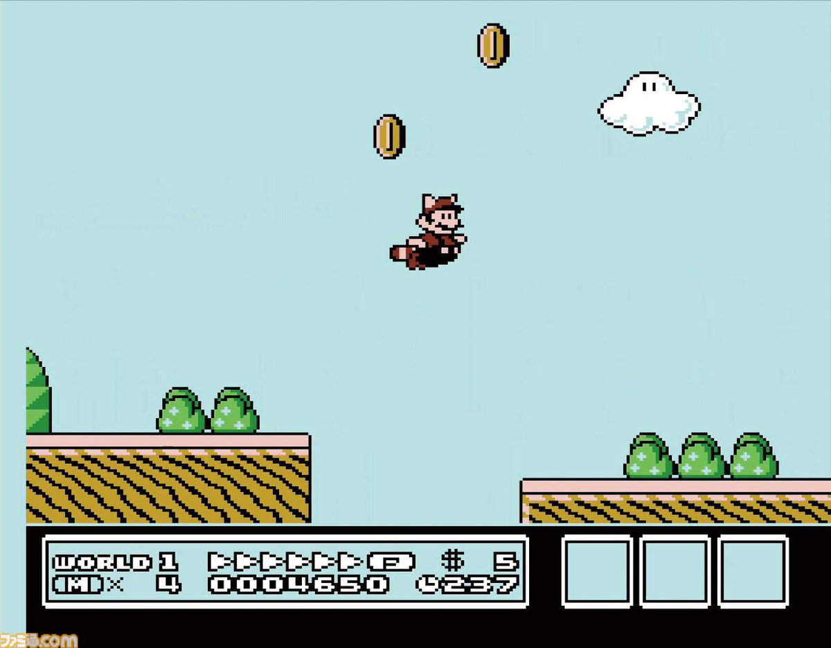 famitsu's tweet photo. 【今日は何の日？】
1988年10月23日『スーパーマリオブラザーズ3』が発売。今年で38周年
https://t.co/6UY9fcE3HW

世界観の異なる多彩なコース、しっぽマリオやタヌキマリオなどアクションの幅が広がる変身……大ボリュームの冒険にワクワク！
※画面はNintendo Switch Online版のものです。 https://t.co/cNwgdlikpp